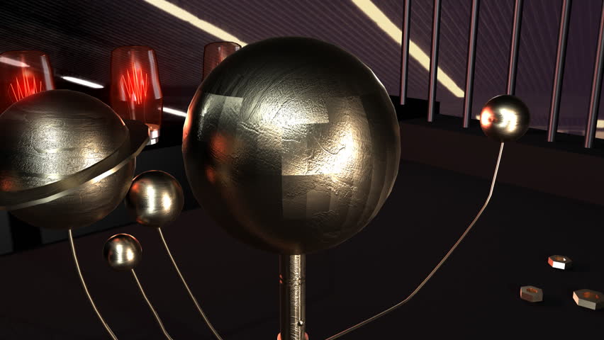 Steam punk solar system concept