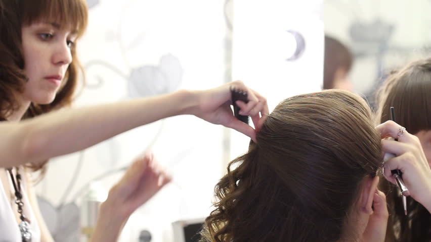 Professional face makeup for photo shooting