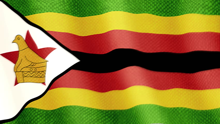 Flag Of Zimbabwe Beautiful 3d Animation Of Zimbabwe Flag With Alpha ...