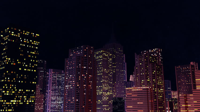 City scene by night