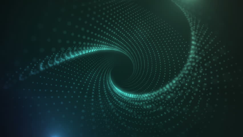 Stellar Drift Blue Green abstract background loop