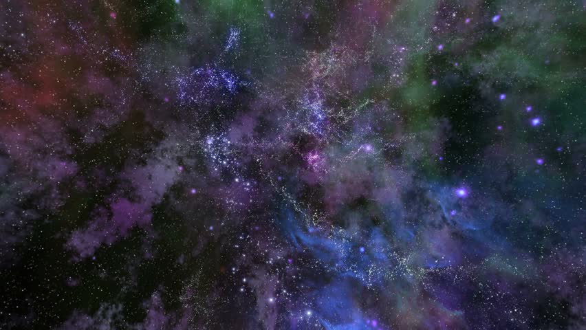 HD - Traveling through star fields in deep space (Loop).