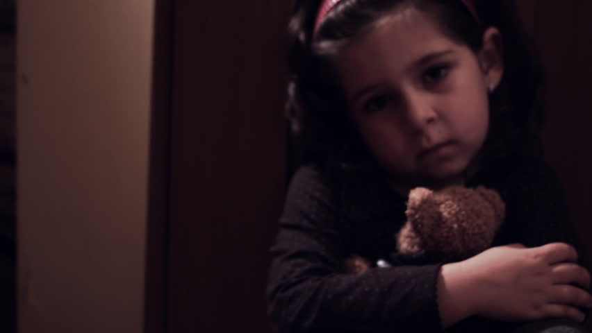 Desperate little girl
