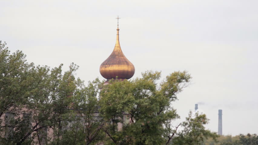 The Church in the industrial area of the city of Dnepropetrovsk