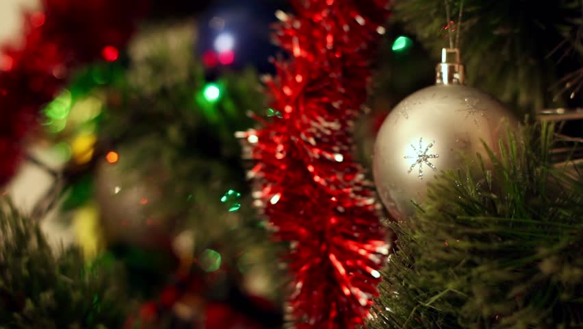 Christmas-tree decorations on star-shaped background