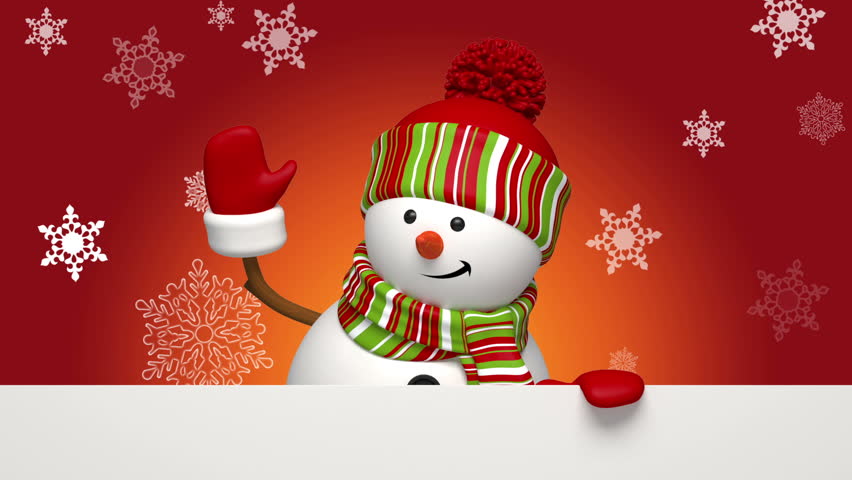 Christmas snowman salutation