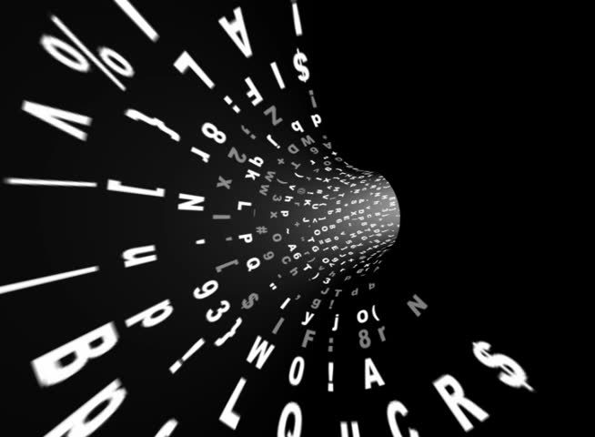 PAL - Motion 485: Travelling through a tunnel of streaming data (Loop).