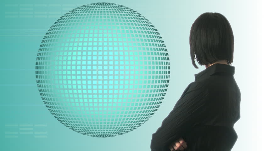 Woman looking at Graph 