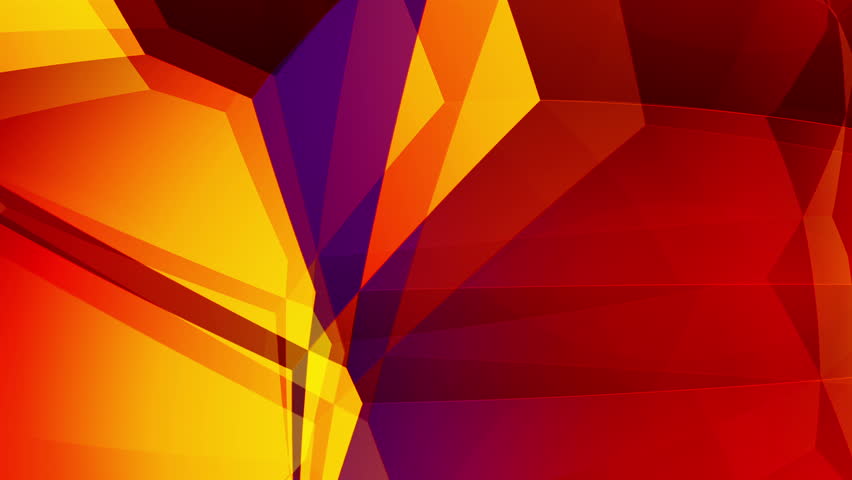 Holmes - Faceted Video Background Loop /// An abstract loop showing warm colors and a distinct edgy look that resembles somewhat the facets of a polished jewel. Sweet and laid back.