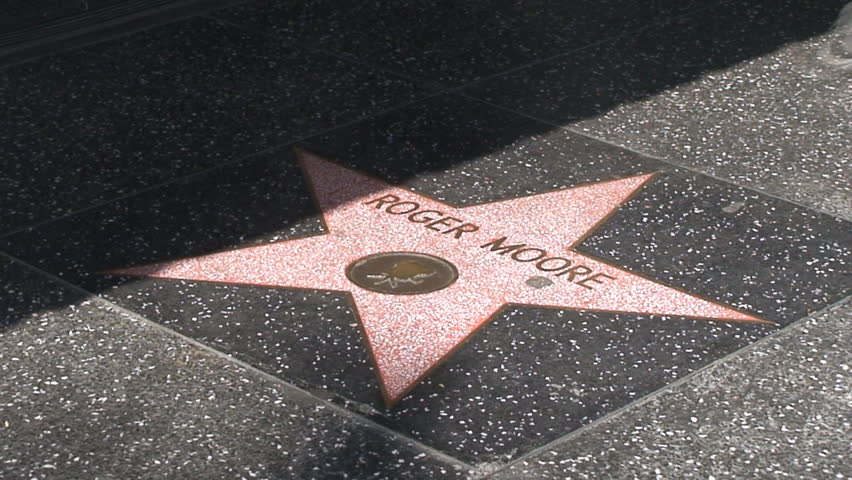 LOS ANGELES, CALIFORNIA - CIRCA 2009: Hollywood Walk of Fame in Hollywood Boulevard in Los Angeles.