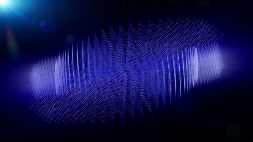 futuristic technology video animation with moving object and lights, loop HD 1080p