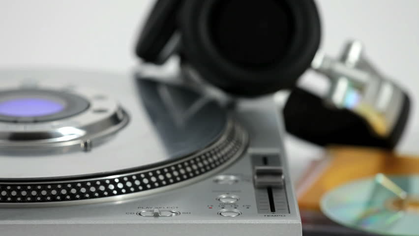 CD player with CDs and Headphones