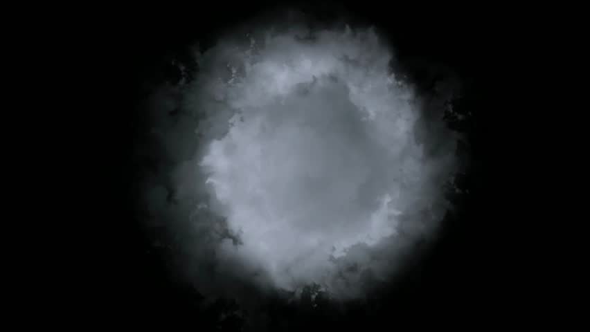 explosion smoke tunnel in universe.