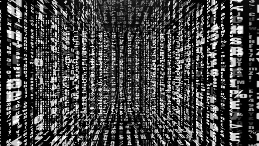 HD - Motion 664: Traveling through a labyrinth of digital data (Loop).