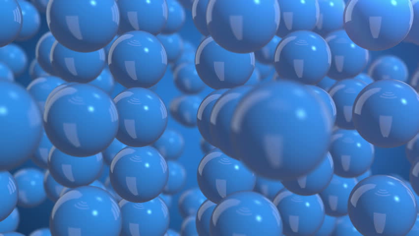 blue spheres abstract loopable background