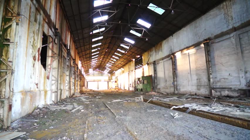 Historical area mining. Abandoned mine workshops in Andalusia, Spain

