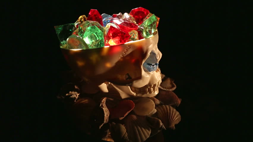 Ukraine. Kiev 09.02.2013. Skull and treasure.