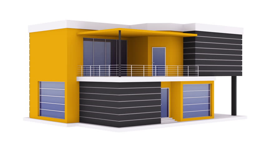 Rotating modern house