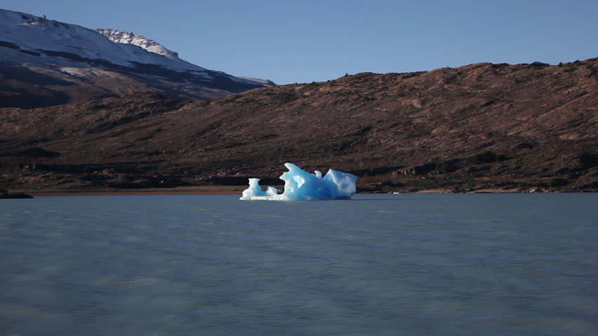 View of the amazing Perito moreno Glaciar in the South of Argentina from a ship