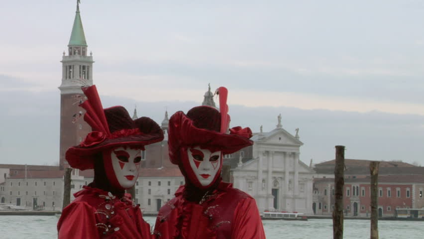 VENICE - FEBRUARY 12: Person in Venetian costume attends the Carnival of Venice, on February 12, 2013 in Venice (Italy)