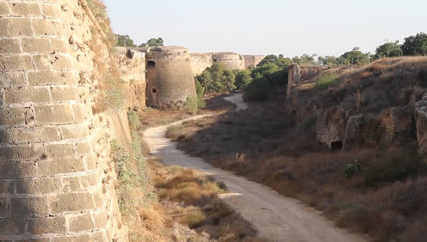 Corner of city wall in Famagusta, North Cyprus
