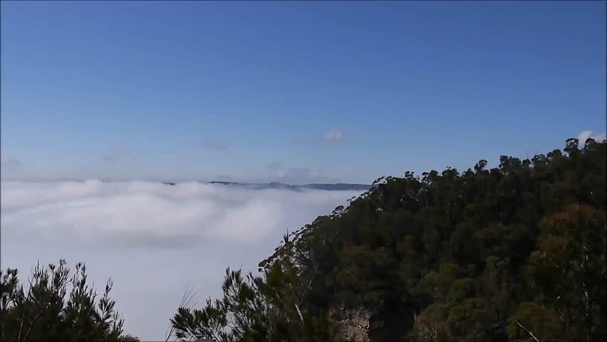 morning mist in the Blue Mountains, Australia