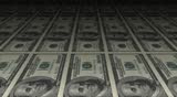 Printing dollar bill money. Loop