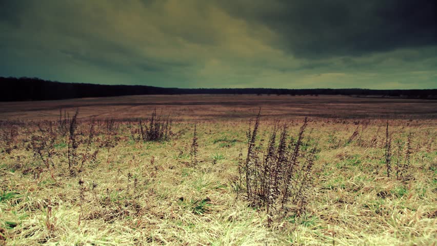 Dark clouds just before storm. Full HD movie time lapse, Spring clouds moving very fast. 