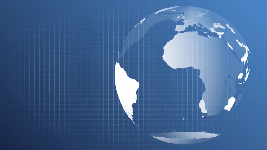 Looping 1080p HD Spinning Globe on a motion grid background. Visit my gallery for many more options!