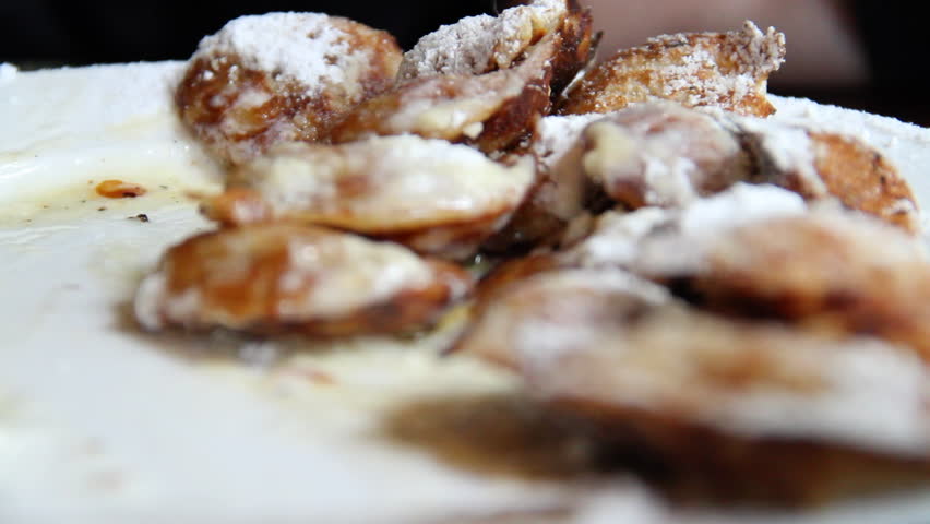 Dutch pancakes, closeup