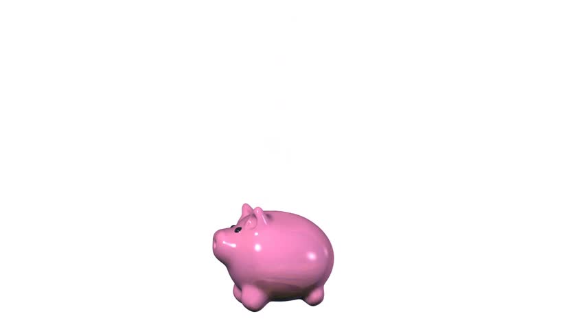 non-stop video, USDA and EUR in moneybox