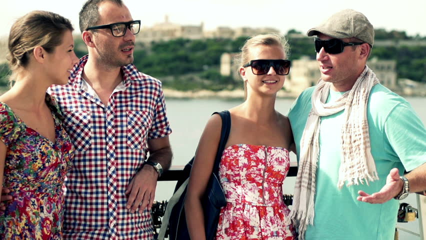A group of young people having fun in the city, slow motion shot at 120fps
