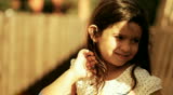 Dandelion little girl innocence Child Blowing a freedom spring childhood summer