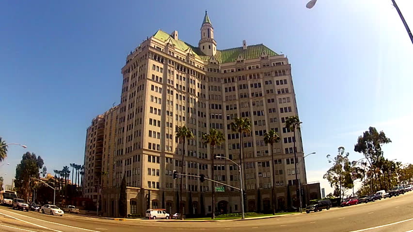 LONG BEACH, CA - APRIL 2, 2013: The historic Villa Riviera Building circa 2013 in downtown Long Beach. This building was built in1929 and is a fine example of Gothic Revivalism architecture.