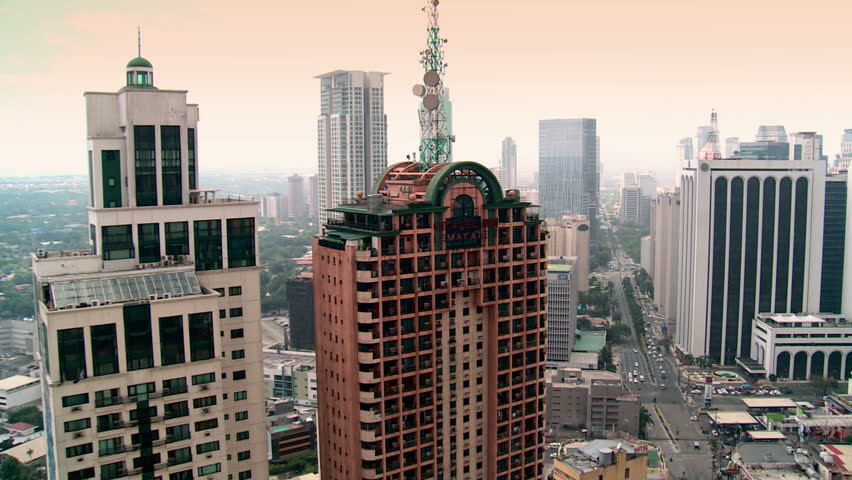 Central business district in manila