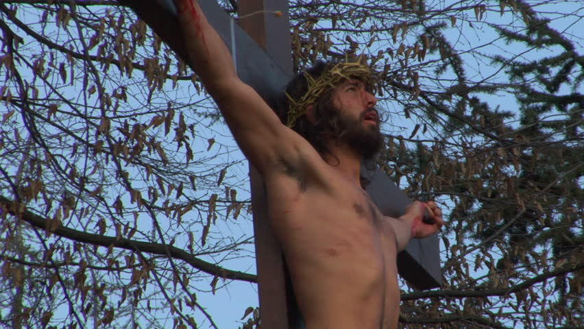 ROMAGNANO SESIA, ITALY - march 31: Via Crucis (Way of the Cross). Representation of Jesus crucifixion on March 31, 2013 in Romagnano Sesia, Italy