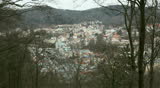 view of the city of Karlovy Vary in the Czech Republic