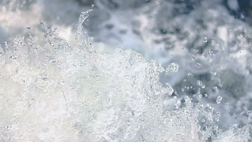 White Mountain Stream Water Falling Down Bursting Ecology Background HD