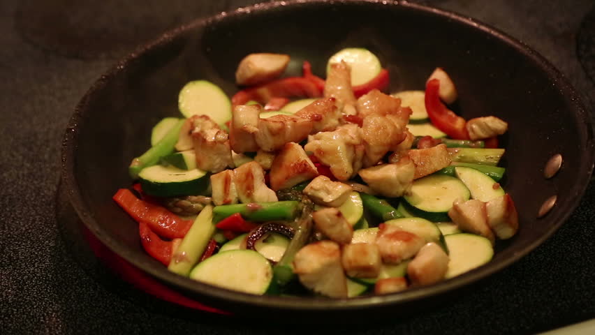 chicken and vegetable stir fry
