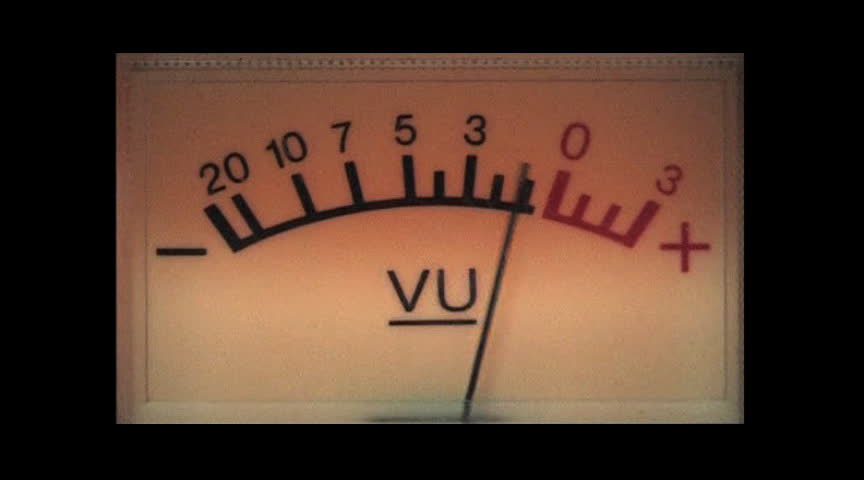 A single audio meter.  Alpha matte included!