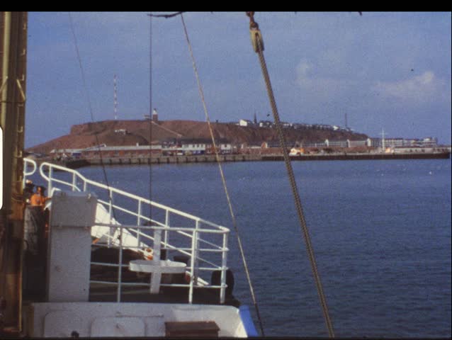 Vintage 8mm film: Trip to Helgoland, Germany, 1970s