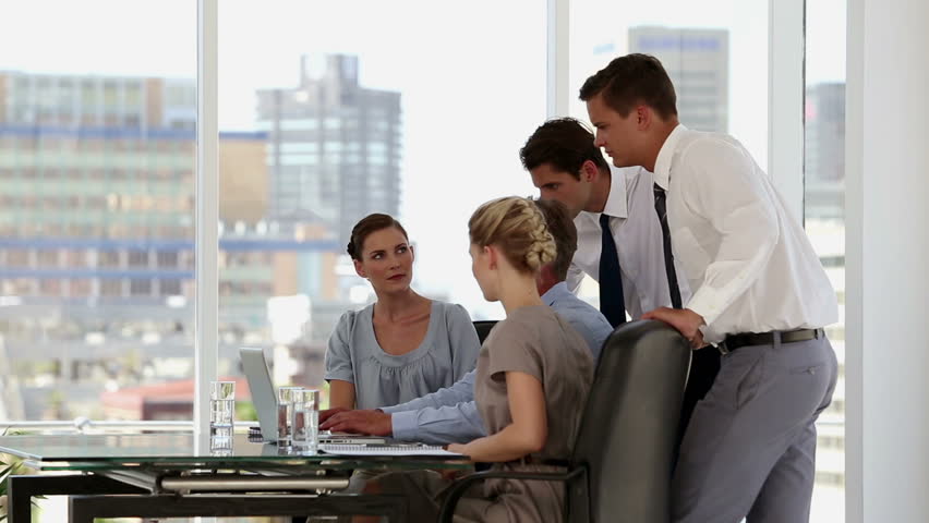 Business people having a meeting in the meeting room