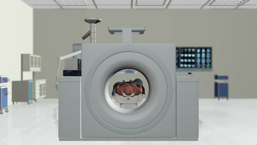 MRI Scan in Hospital Room, Alpha