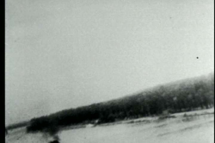 1940s - The Air Force bombs German factories in World War II. Good strafing and bombing footage.