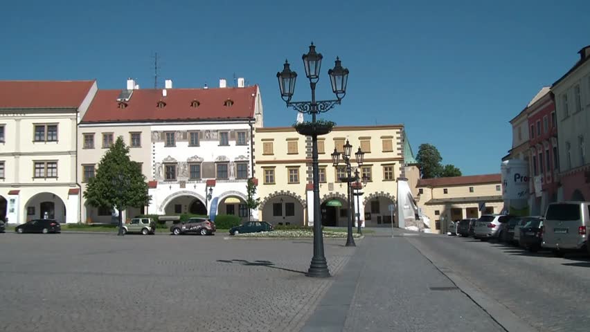 Kromeriz UNESCO heritage site,town square,Czech rep.