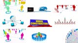 Global business, social media network connection concept, team leadership
