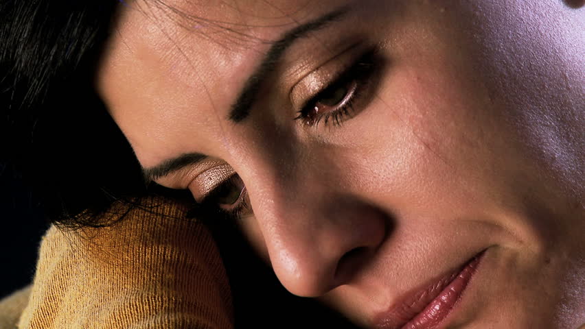 Depressed Woman Crying Alone In The Dark Stock Footage Video 3996397 Shutterstock