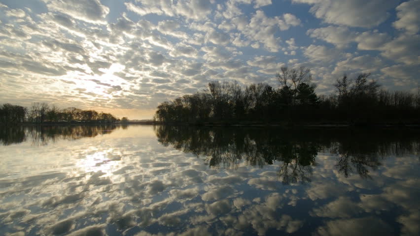 Beautiful river. Nature composition.