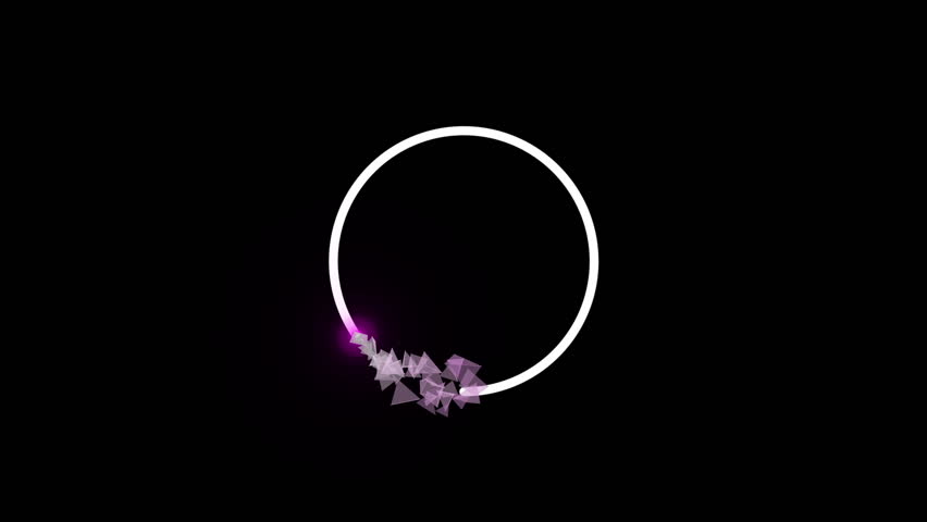 White circle with violet factorization