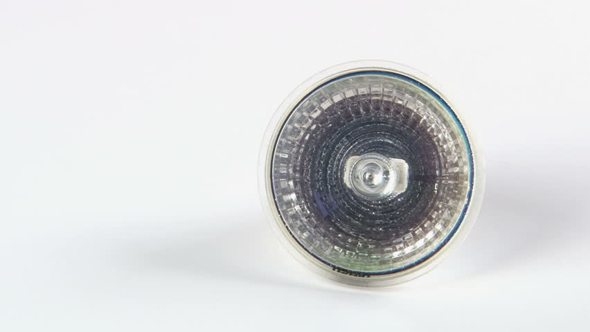Halogen Bulb Rotates on White
